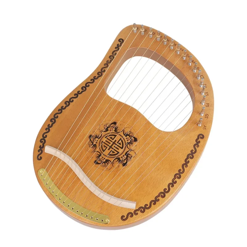 Mini Mahogany Harp – Small Portable Niche Musical Instrument