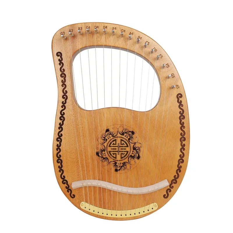 Mini Mahogany Harp – Small Portable Niche Musical Instrument