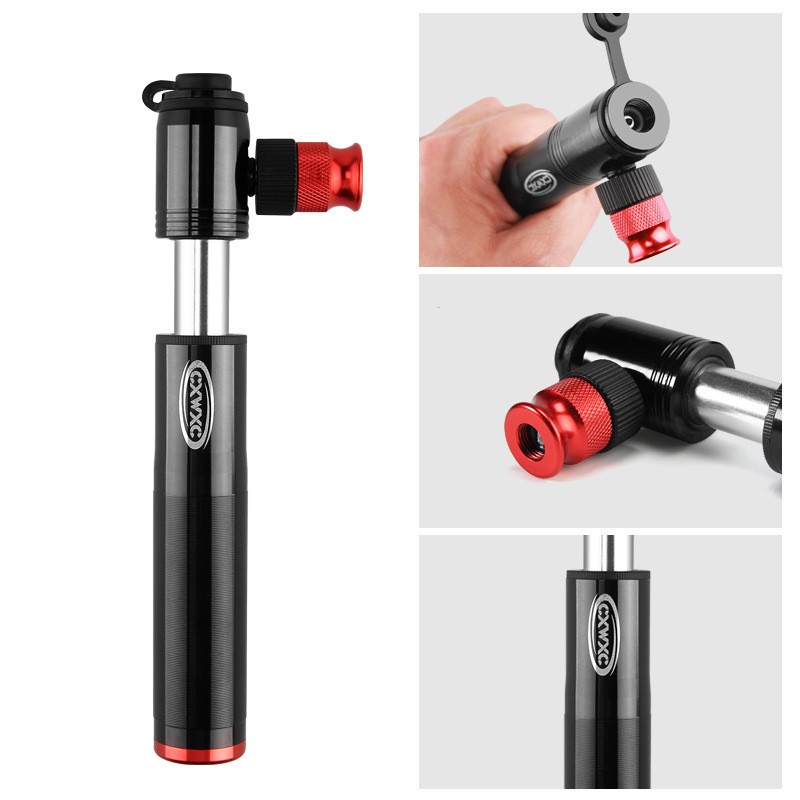 Portable Hand Push Mini Bicycle Pump – Dual Mode CO₂ & Manual Inflator