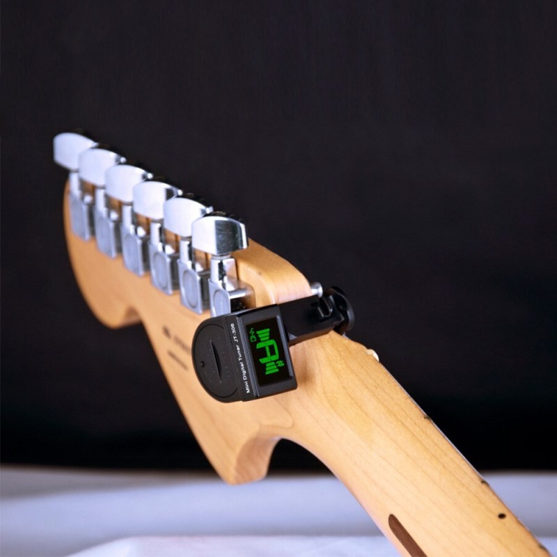 Universal Mini Clip-On Tuner for Guitar, Ukulele & Violin – Electronic Tuning Device