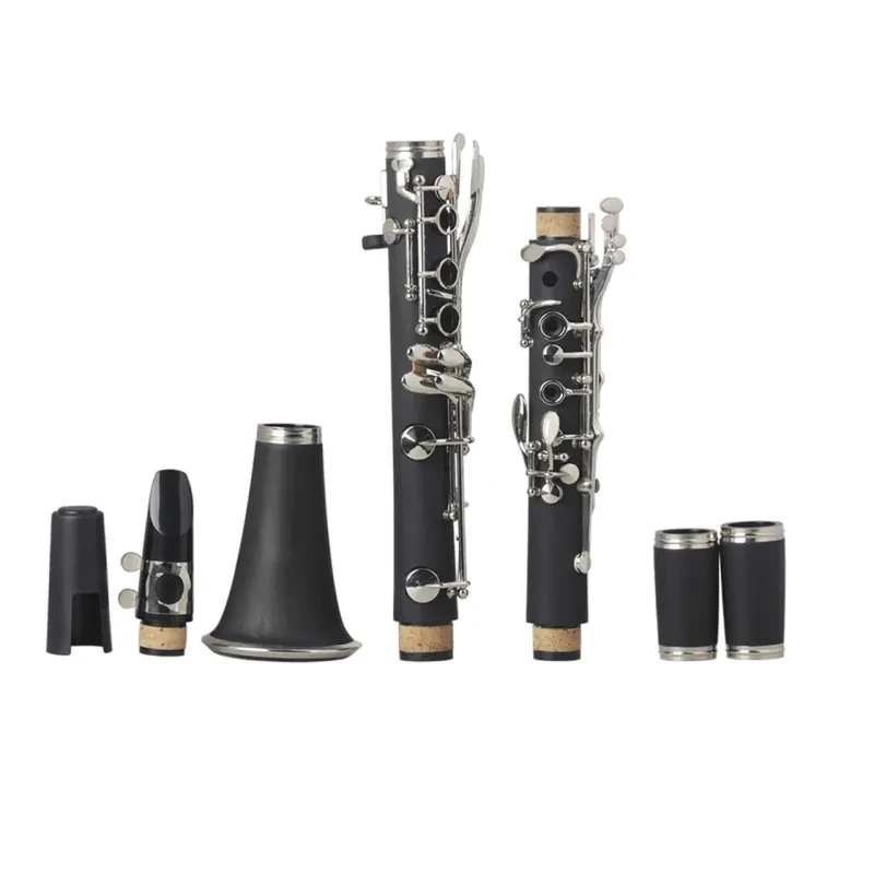 Clarinet Bakelite Nickel Plated – 17-Key Beginner Student Instrument