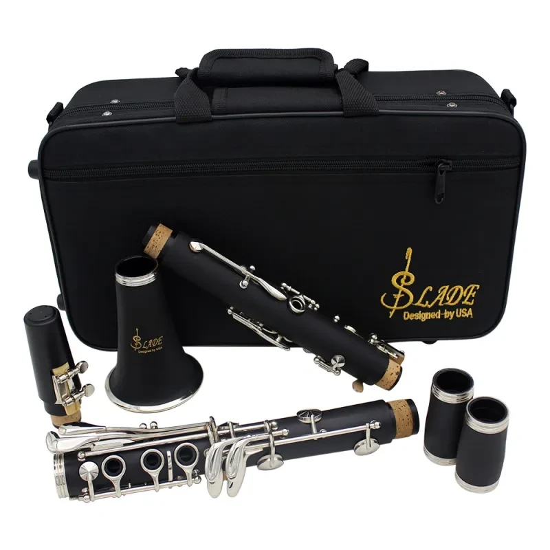 Clarinet Bakelite Nickel Plated – 17-Key Beginner Student Instrument