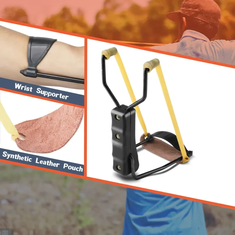 Compact Folding Slingshot – Outdoor Hunting Catapult with Wrist Support