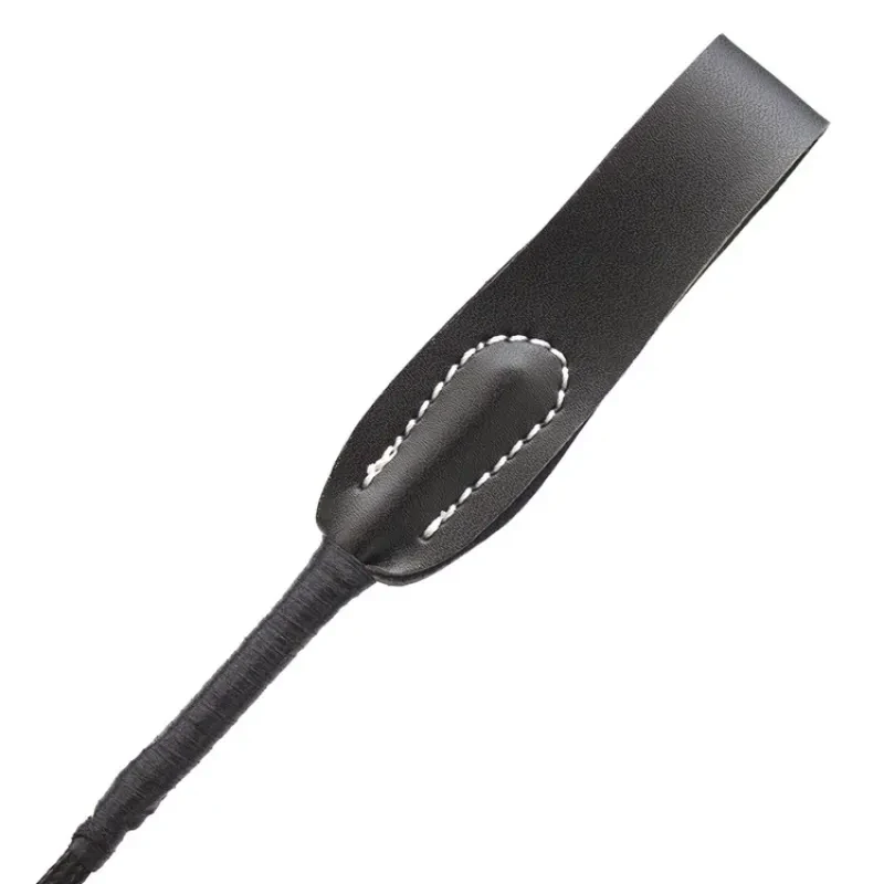 PU Leather Horse Riding Whip – 70cm Straight Equestrian Whip with Non-Slip Handle