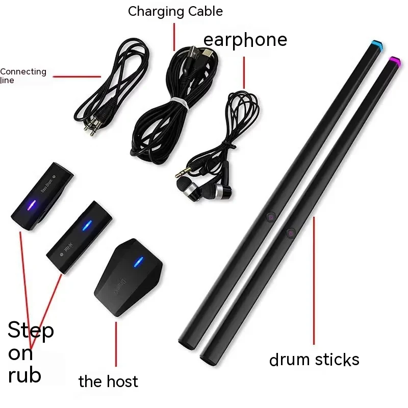 Somatosensory Air Drum Kit – Wireless Virtual AR Drum Set Toy