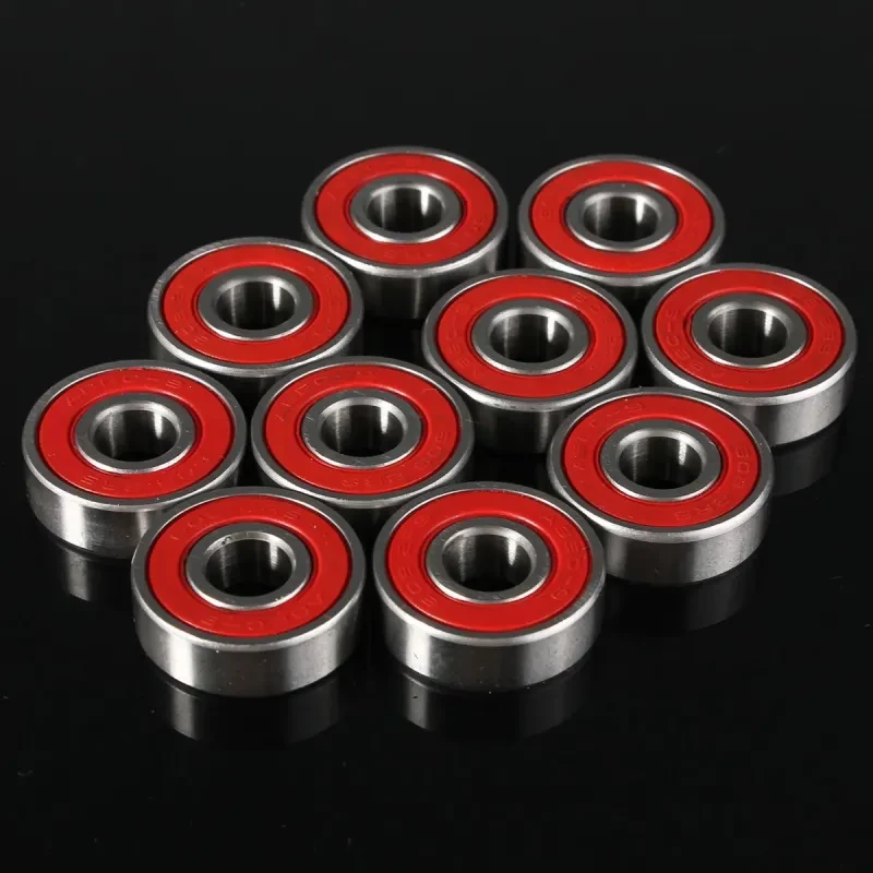 ABEC 9 Skateboard Bearings – 10PCS Anti-Rust Red In-Line Wheel Bearings