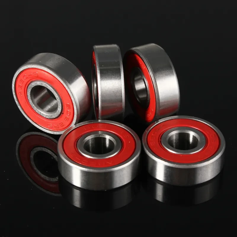 ABEC 9 Skateboard Bearings – 10PCS Anti-Rust Red In-Line Wheel Bearings