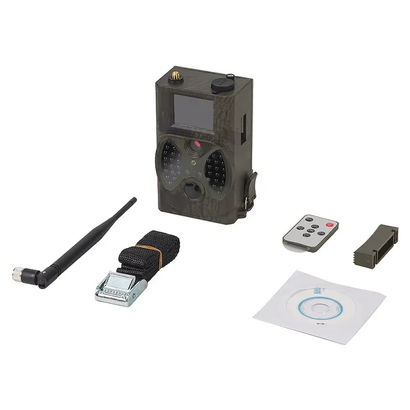 Anti-Theft Infrared Night Vision Solar Surveillance Camera with TF Card Slot & LCD Screen