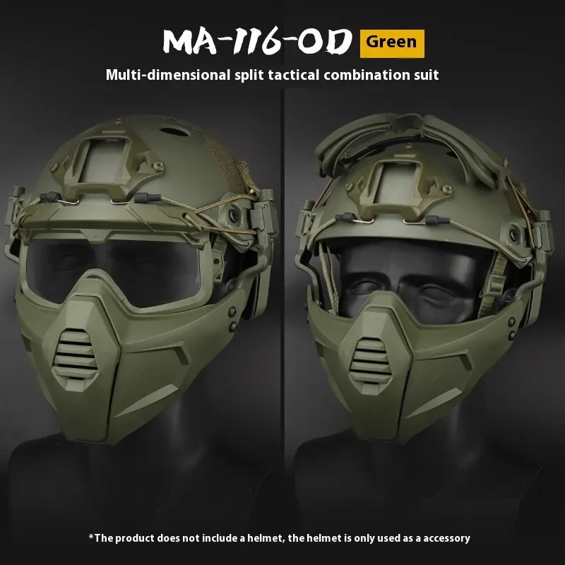 Multi-Dimensional Tactical Mask & Goggles Set
