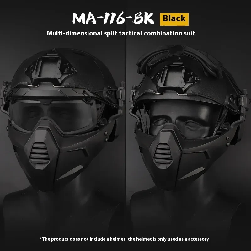 Multi-Dimensional Tactical Mask & Goggles Set