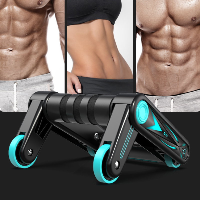 Abdominal Muscle Wheel - Foldable Home Fitness Roller for Core & Strength Training