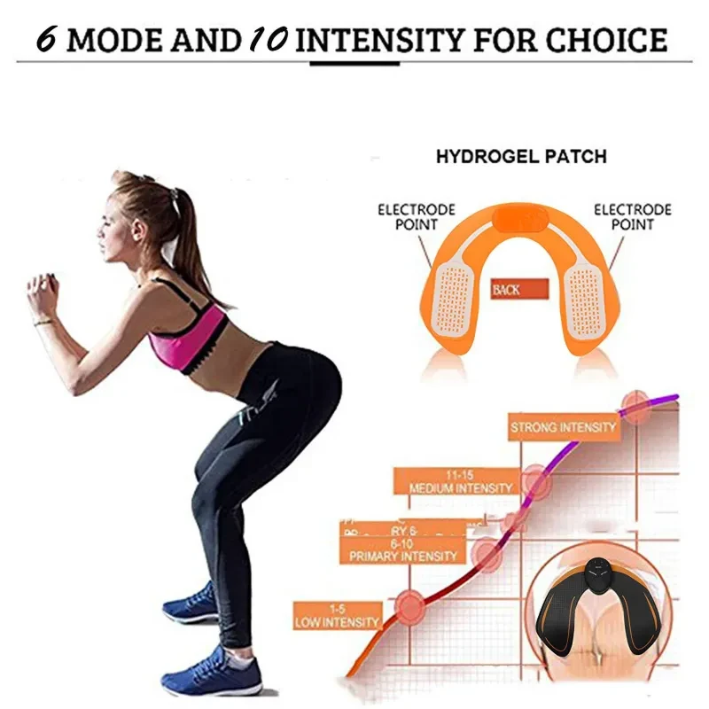 Fitness Buttocks Toner – Slimming EMS Massager for Glutes, Hips & Lower Body Shaping