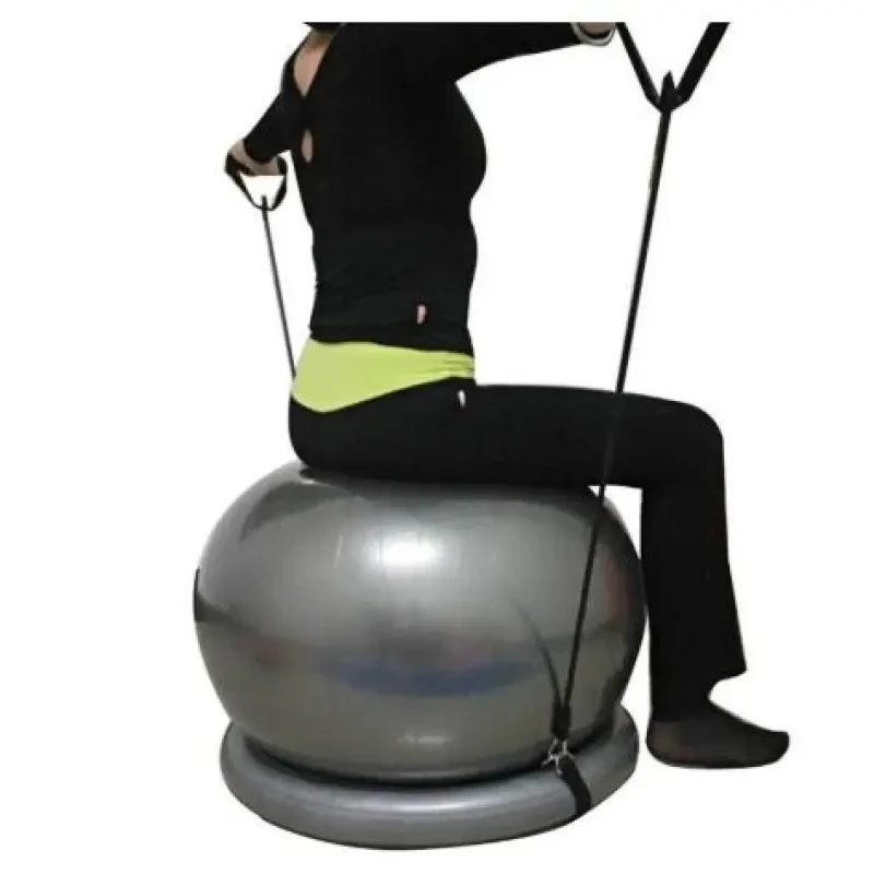Explosion-Proof Yoga Ball Fixed Base – With Dual Handles for Stability & Core Balance