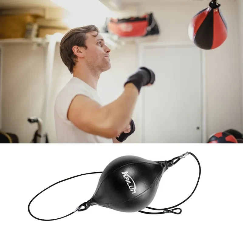 Professional Boxing Speed Ball – PU Leather Reflex Training Ball for Adults & Kids