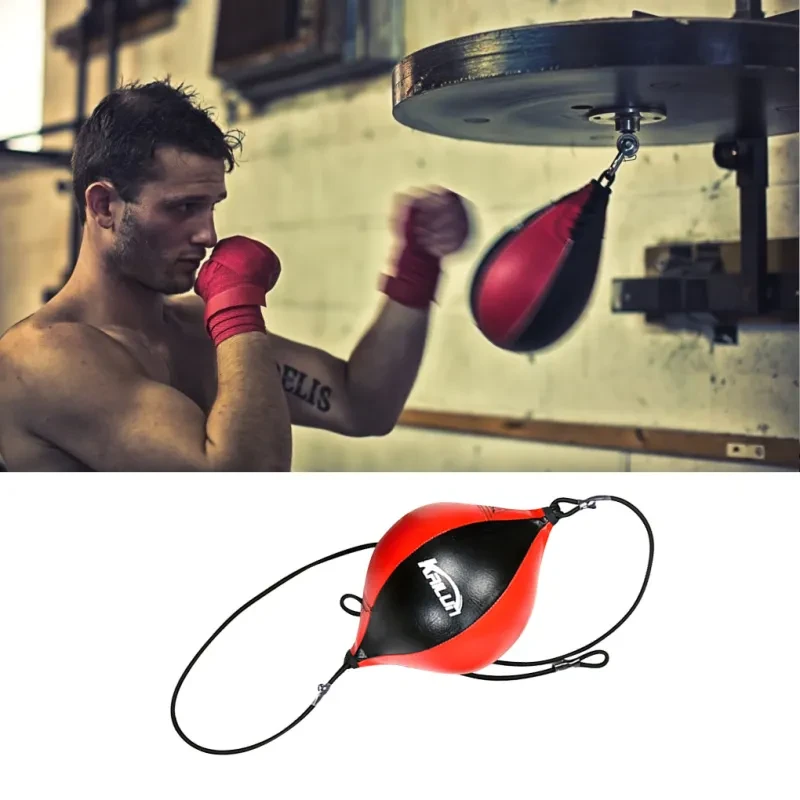 Professional Boxing Speed Ball – PU Leather Reflex Training Ball for Adults & Kids