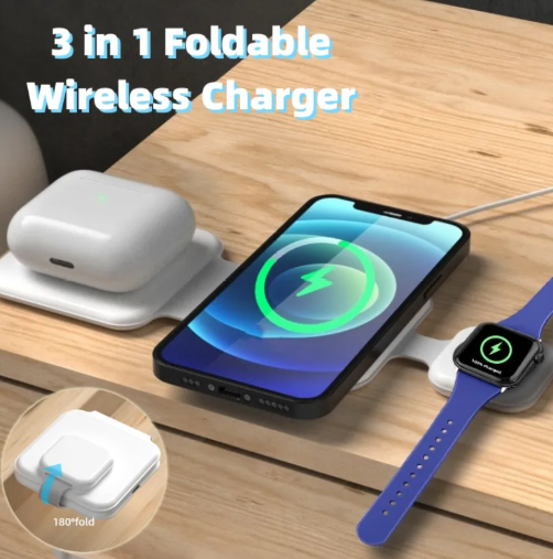 3-in-1 Foldable Wireless Charging Station