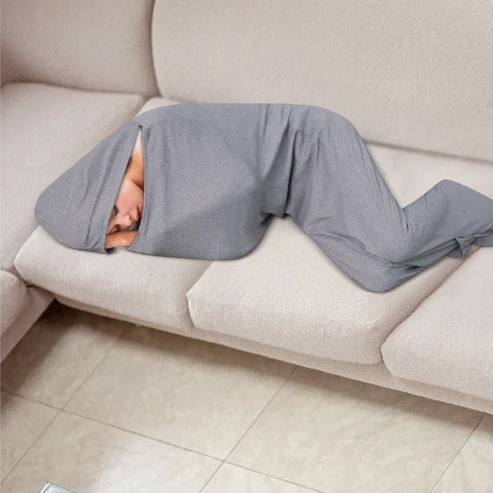 Comfortable Leisure Home Parent-child Sleeping Bag – Soft Velvet Sleeping Sack for Family Relaxation
