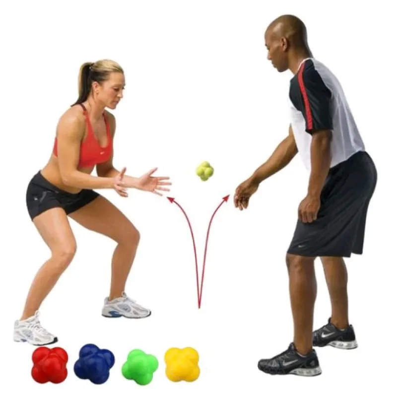 Hexagonal Reaction Ball – Agility & Reflex Training Tool for Basketball, Baseball & Fitness