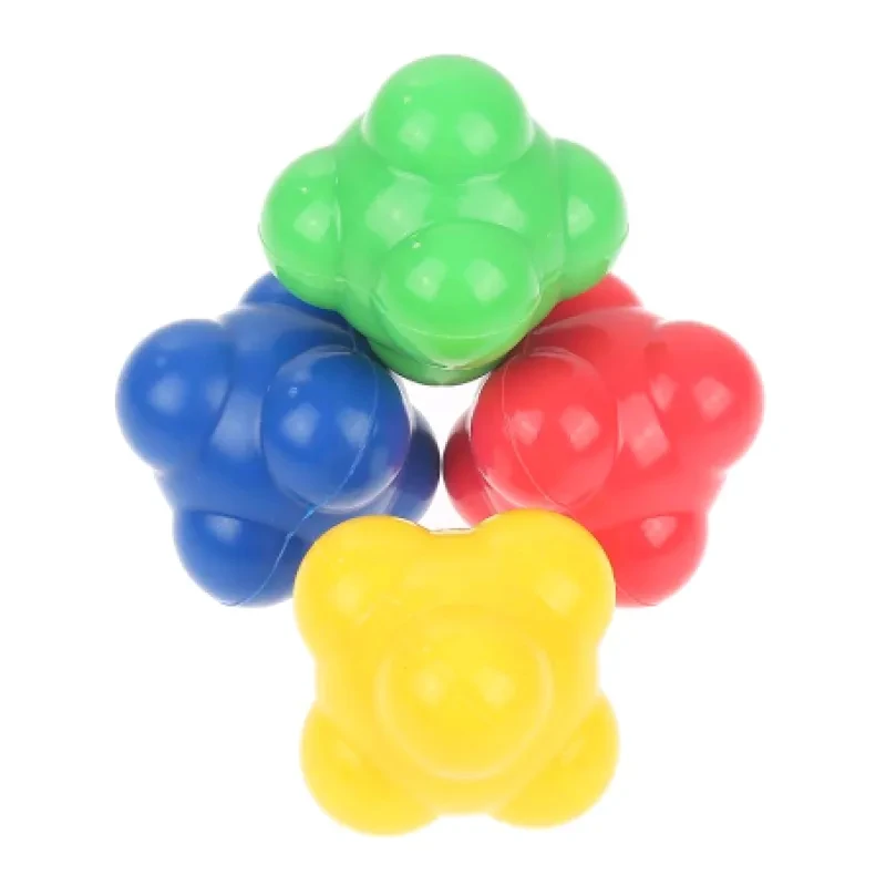 Hexagonal Reaction Ball – Agility & Reflex Training Tool for Basketball, Baseball & Fitness