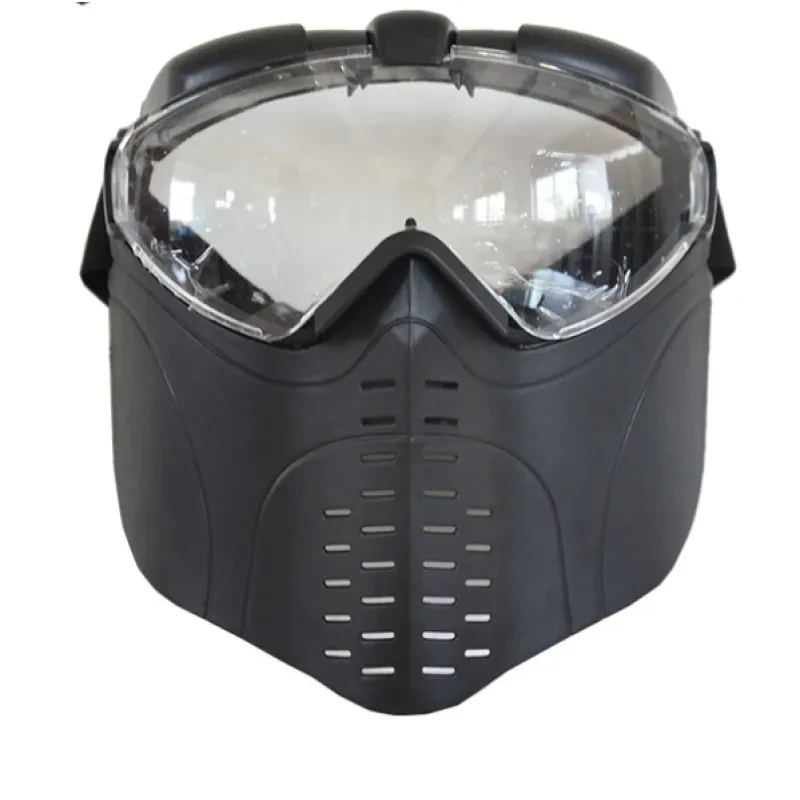 MARUI Tactical Airsoft Full Face Mask – Anti-Fog Electric Ventilated Gas Mask for Protection & Combat Play
