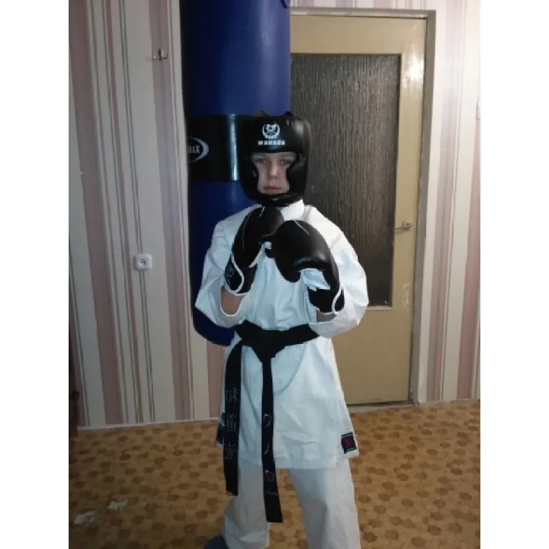 Taekwondo Fighting Headgear Helmet – PU Leather Martial Arts Protective Gear for Adults