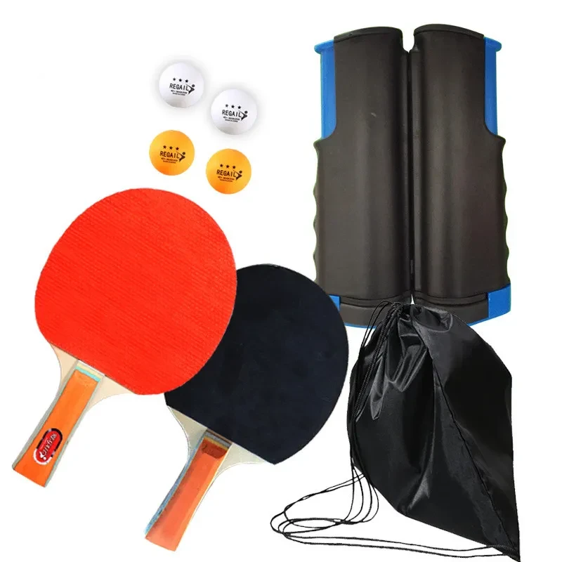 Portable Table Tennis Racket Set