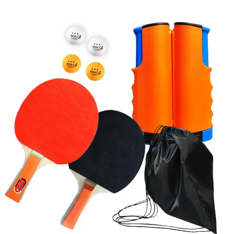 Portable Table Tennis Racket Set