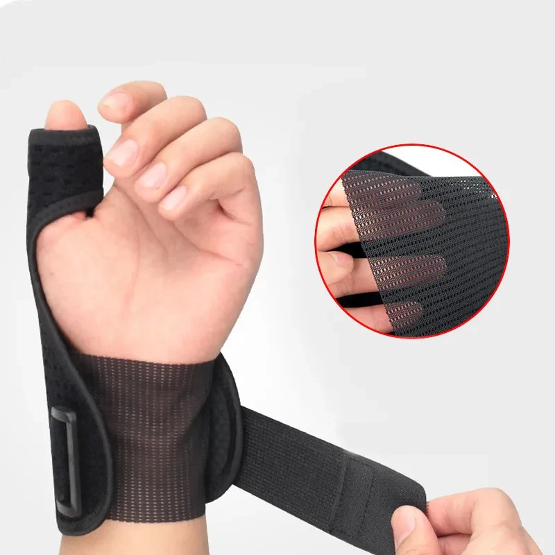 Thumb & Wrist Support with Steel Bar – Adjustable Hand Brace for Carpal Tunnel, Sprains & Injury Recovery