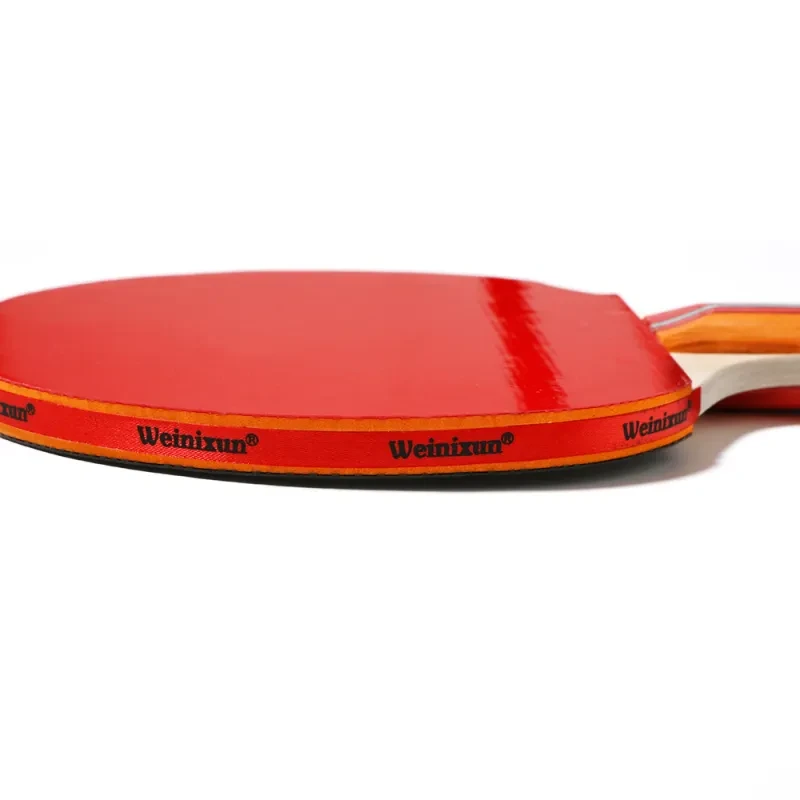 Double Rubber Ping Pong Racket – Horizontal Grip Set for Beginners