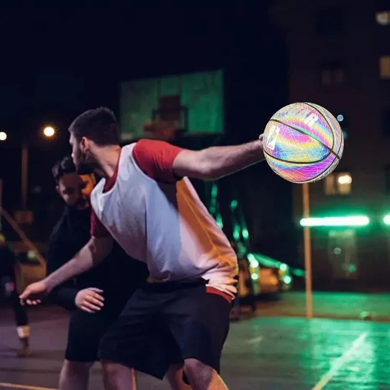 Reflective Luminous Basketball – No.7 Anti-Slip Indoor Outdoor Ball