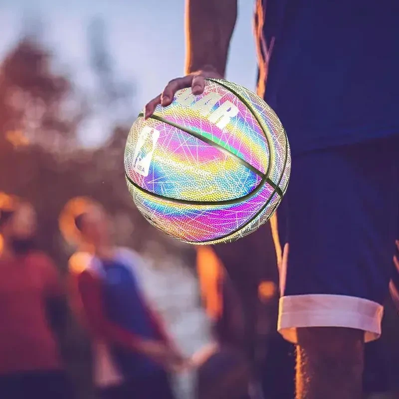 Reflective Luminous Basketball – No.7 Anti-Slip Indoor Outdoor Ball