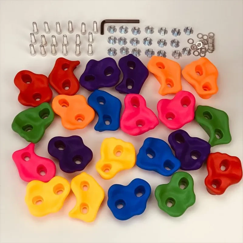 Plastic Climbing Rock Holds – 10pcs Wall Grip Set for Kids & Adults