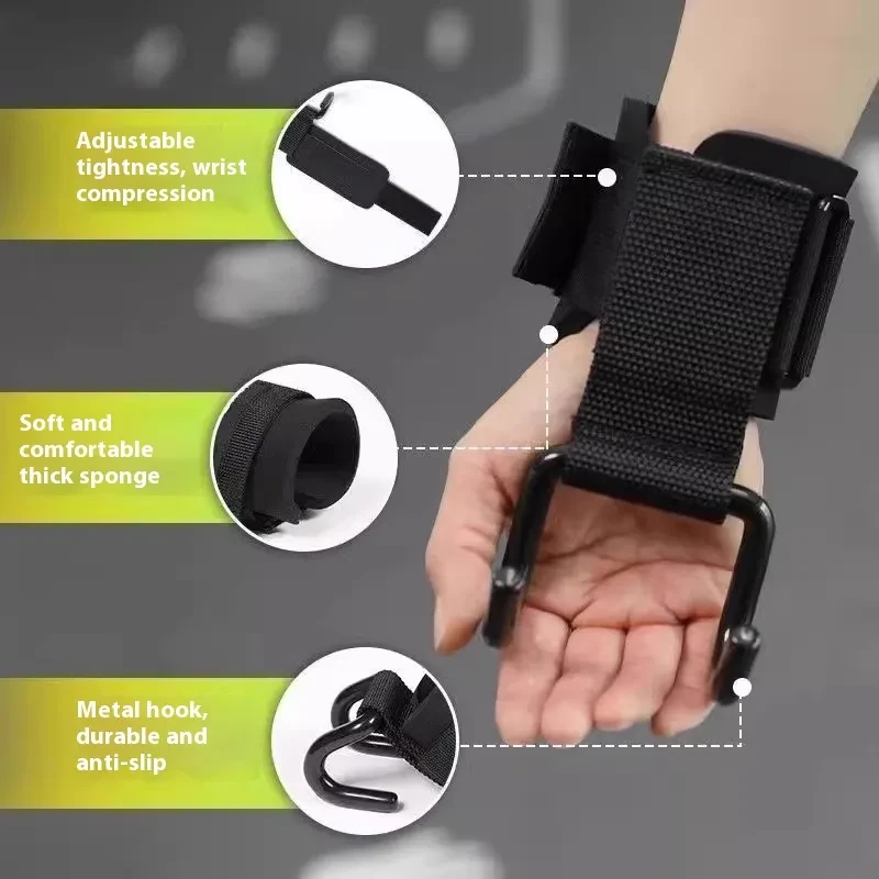 Pull-up Grip Hook Monkey Bars - Wrist Guard Sports Fitness Anti-off Hand Aid