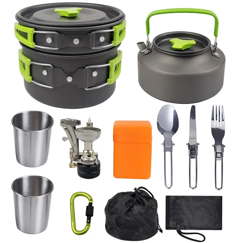 Camping Portable Cooker Kettle Set – Outdoor Cooking Gear 2–3 People