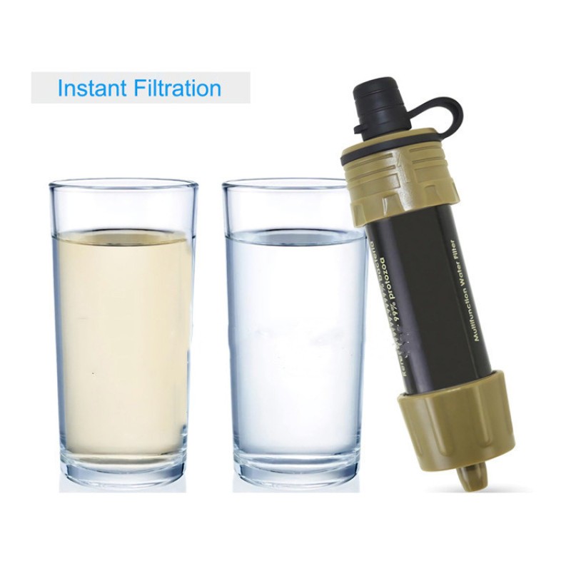 Mini Portable Water Filter Straw β Outdoor Survival Purifier Tool