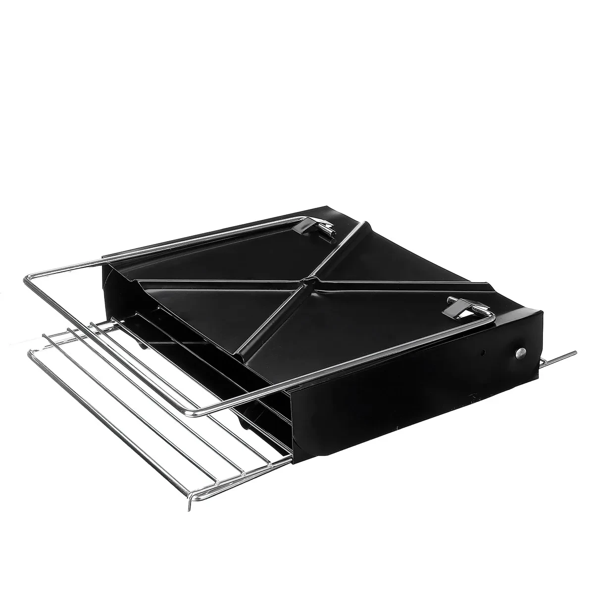 Portable Folding Stainless Steel BBQ Grill – Compact Charcoal Outdoor Tool