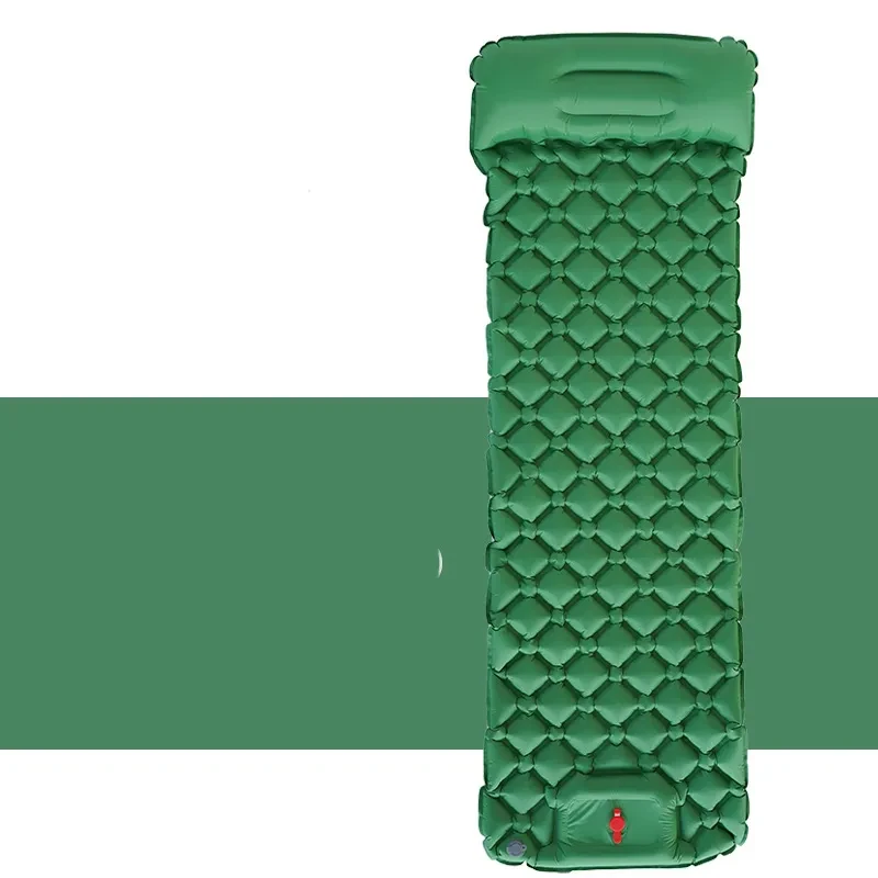 Ultralight Inflatable Sleeping Pad – Air Mattress with Pillow for Camping