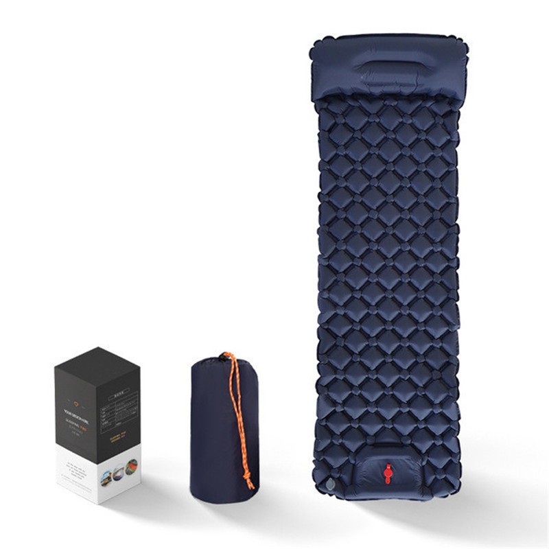 Ultralight Inflatable Sleeping Pad – Air Mattress with Pillow for Camping