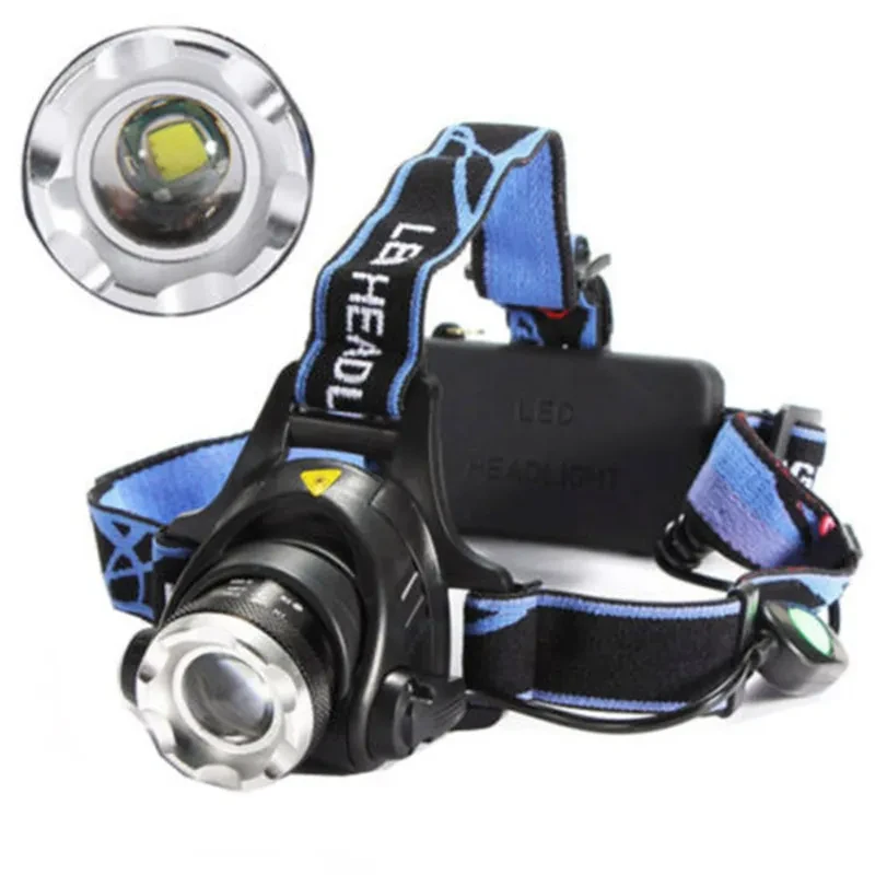 Telescopic LED Headlamp with Zoom – Outdoor Fishing Headlight
