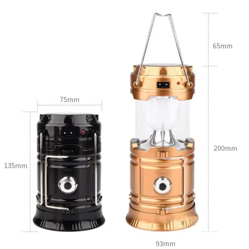 Solar Telescopic Camping Lantern – Rechargeable LED Outdoor Light