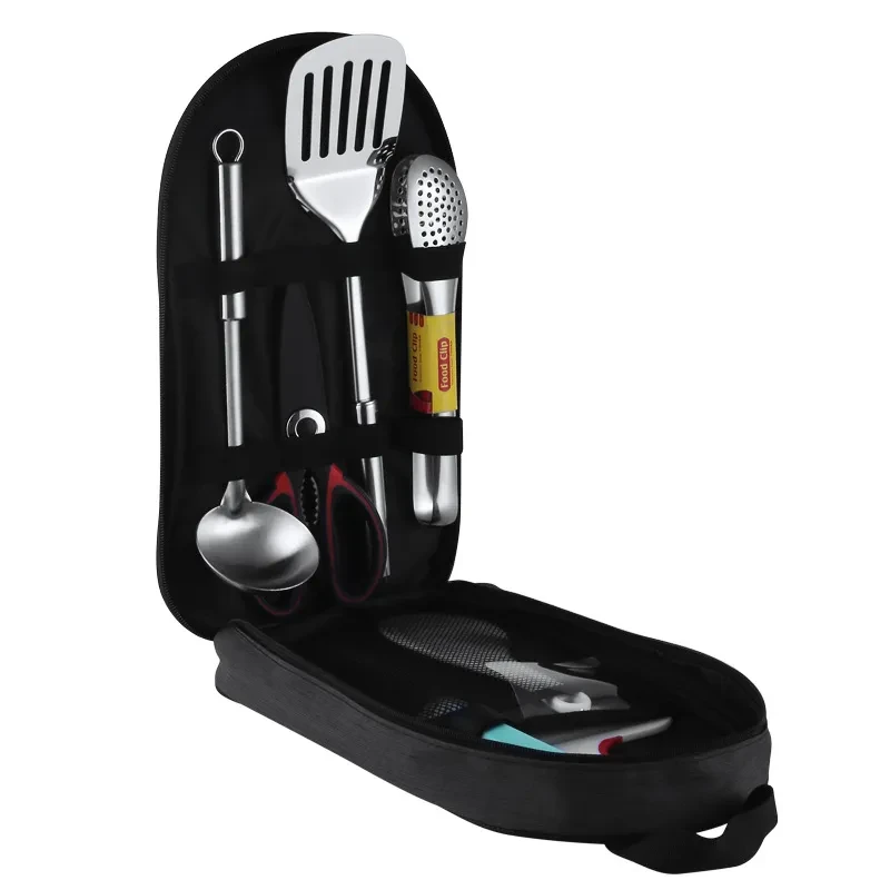 Outdoor Picnic Cookware Set with Storage Bag β 7-Piece Camping Kitchen Kit