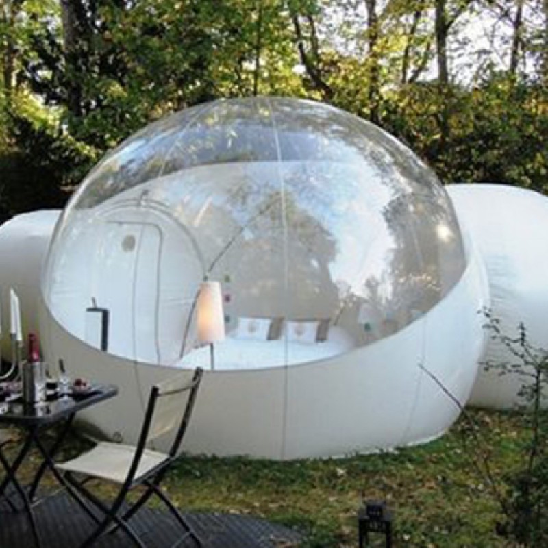 Outdoor Inflatable Bubble Tent – Transparent, Waterproof PVC Dome