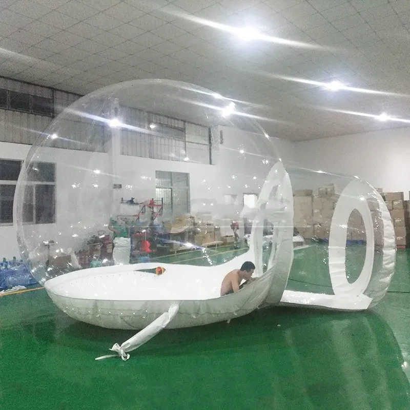 Outdoor Inflatable Bubble Tent – Transparent, Waterproof PVC Dome