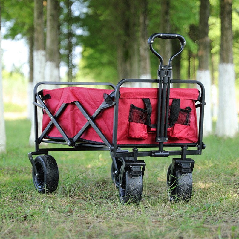 Foldable Camping Trailer – 100KG Load, Lightweight Outdoor Cart