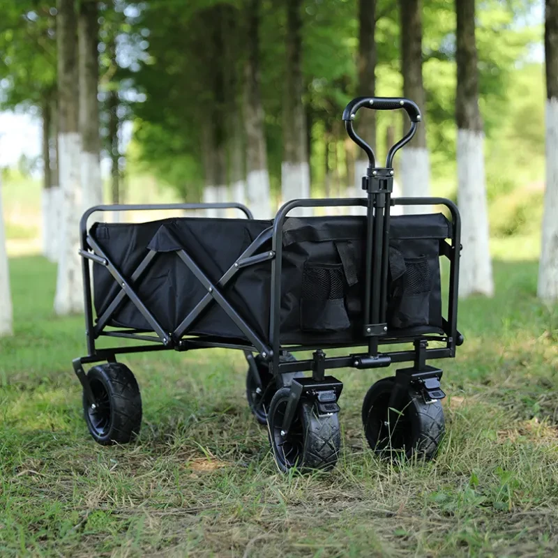 Foldable Camping Trailer – 100KG Load, Lightweight Outdoor Cart