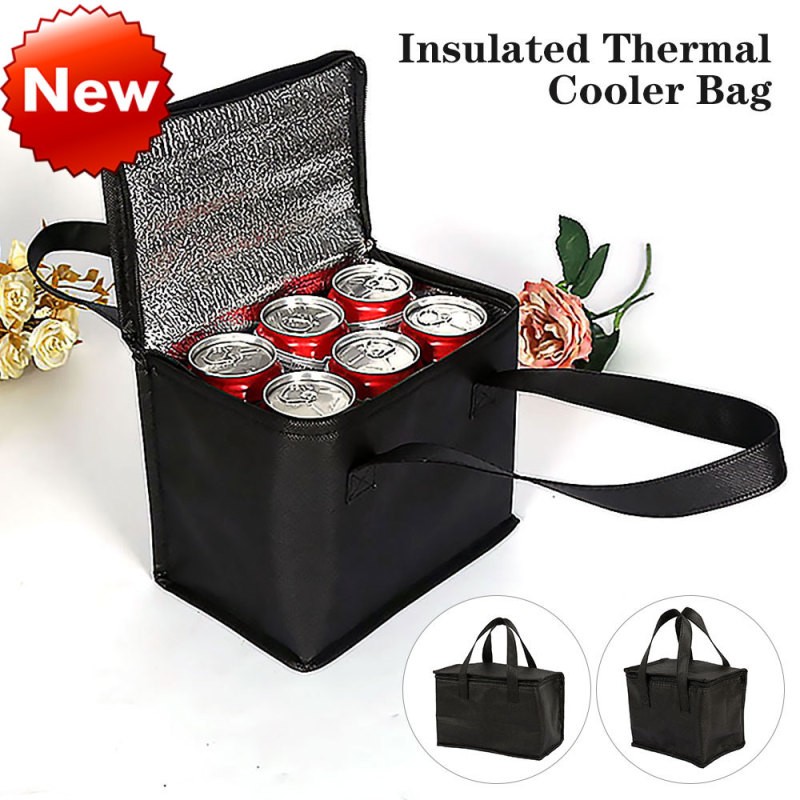 D Thermal Drink Carrier – Insulated Shoulder Bag for Food & Beverages
