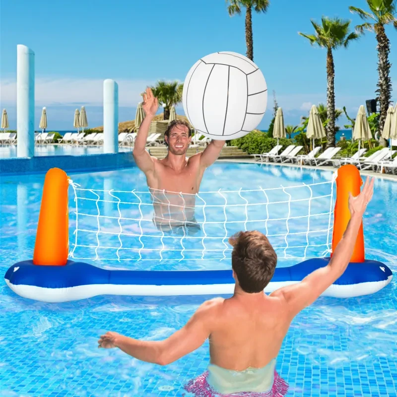 Inflatable Water Volleyball & Basketball Set β Pool & Beach Games
