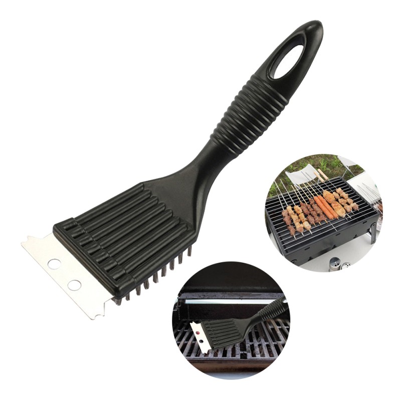 Wire Bristles BBQ Cleaning Brush – Grill Cleaner with Shovel Combo