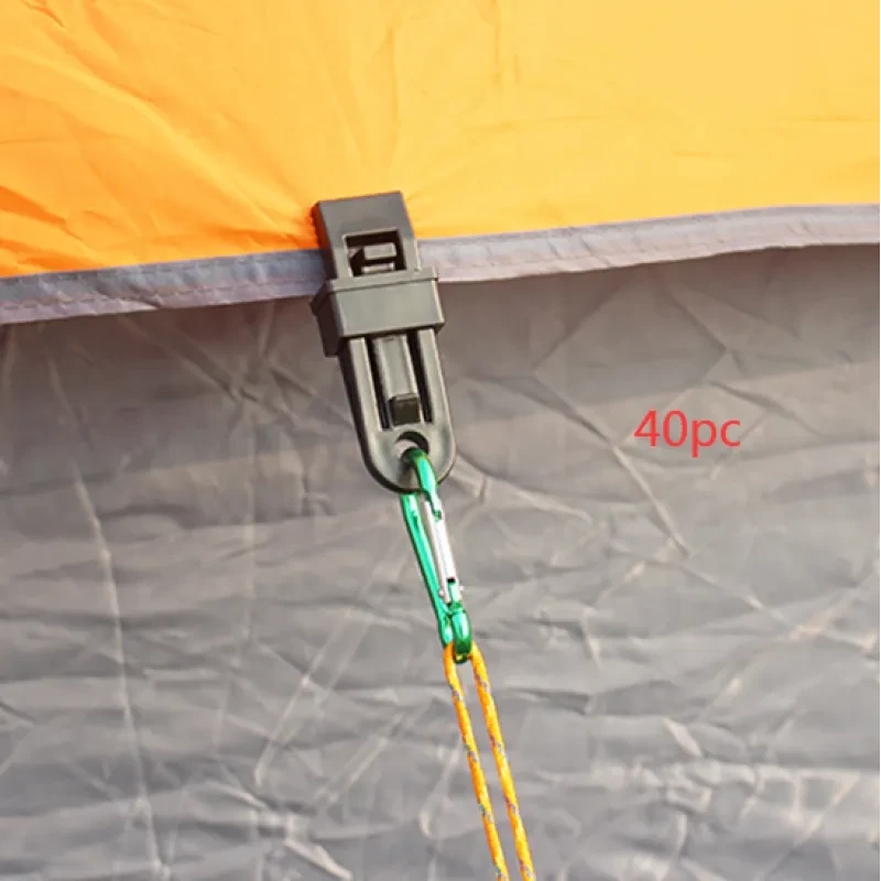 Tent Wind Rope Clips Plastic Fixing Clamps for Camping