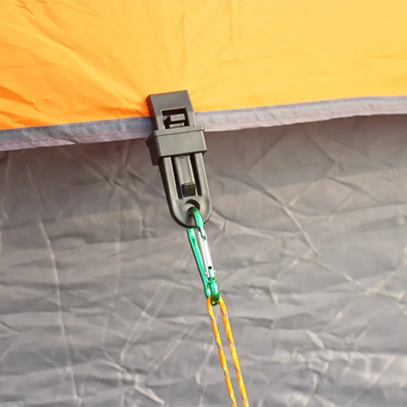 Tent Wind Rope Clips Plastic Fixing Clamps for Camping